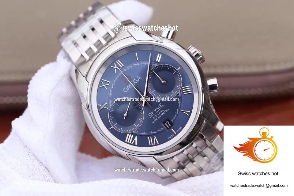 Omega De Ville 431.10.42.51.03.001 OM Factory Blue Dial 2