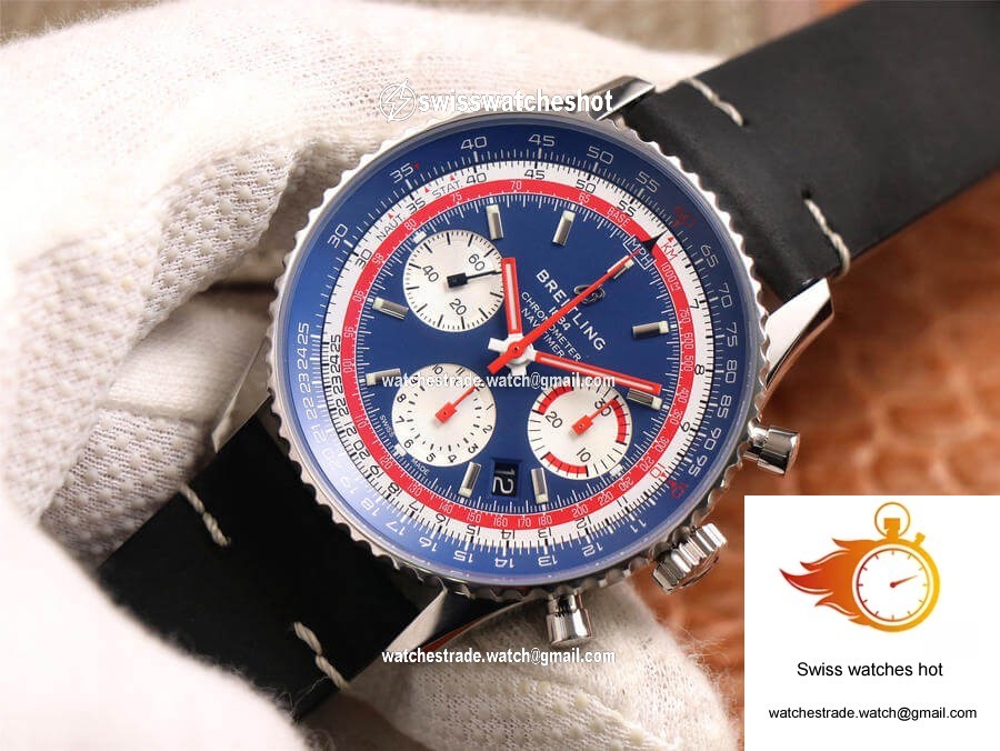 Breitling Navitimer 1 B01 Chronograph 43 Pan Am Edition AB01212B1C1A1 V9 Factory Blue Dial 2