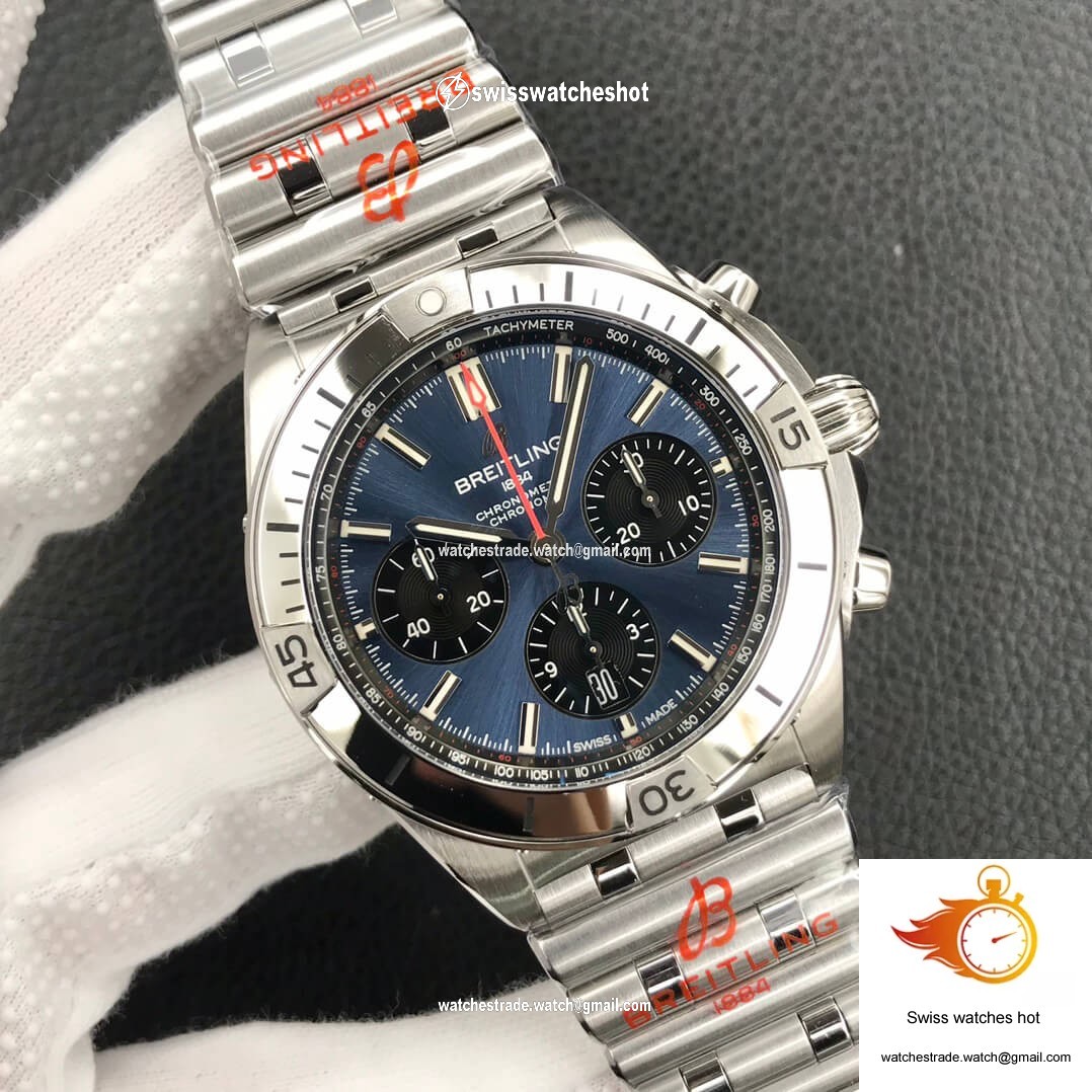 Breitling Chronomat AB0134101C1A1 GF Factory Blue Dial 2