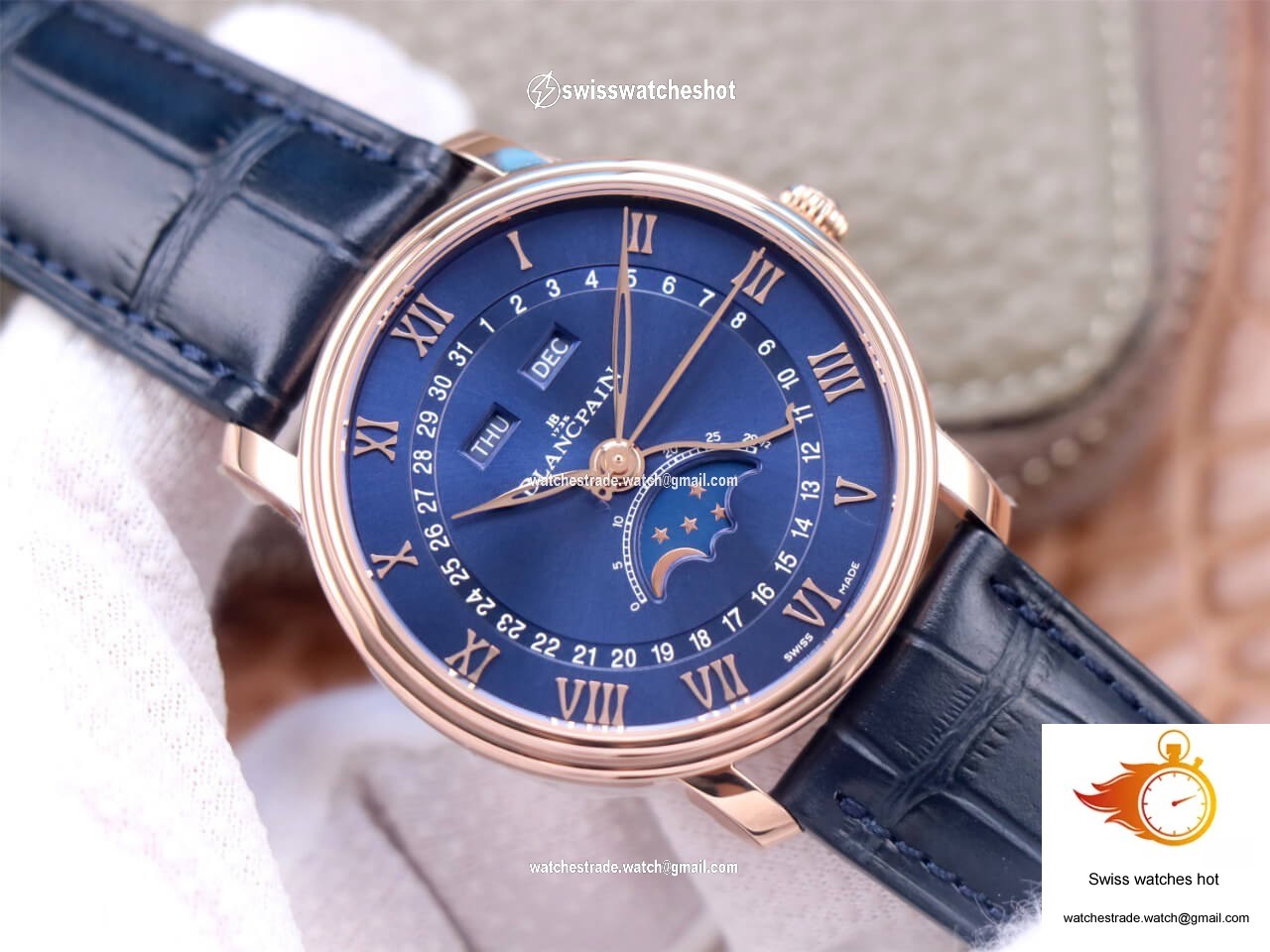 Blancpain Villeret 6654-3640-55 OM Factory V3 Blue Dial 2