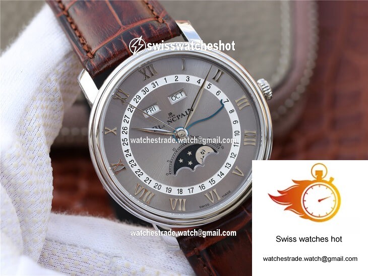 Blancpain Villeret 6654-1113-55B OM Factory V2 Grey Dial 2