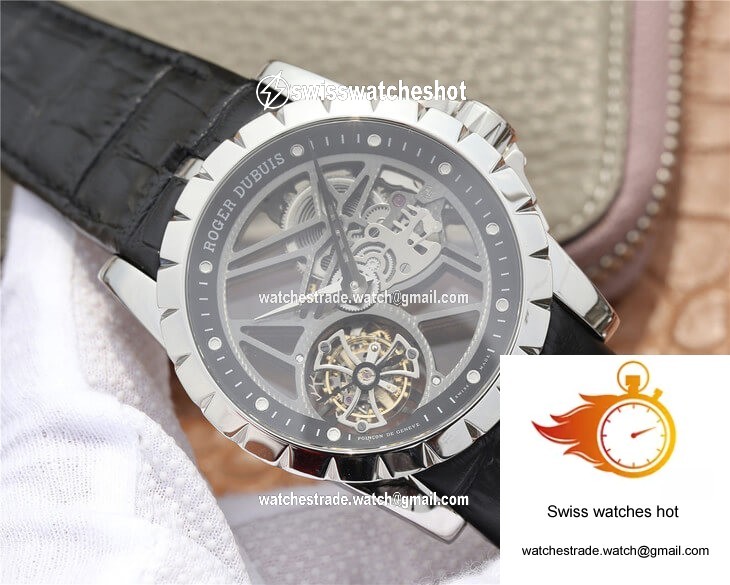 Roger Dubuis Excalibur RDDBEX0260 JB Factory Skeleton Tourbillon Dial 2