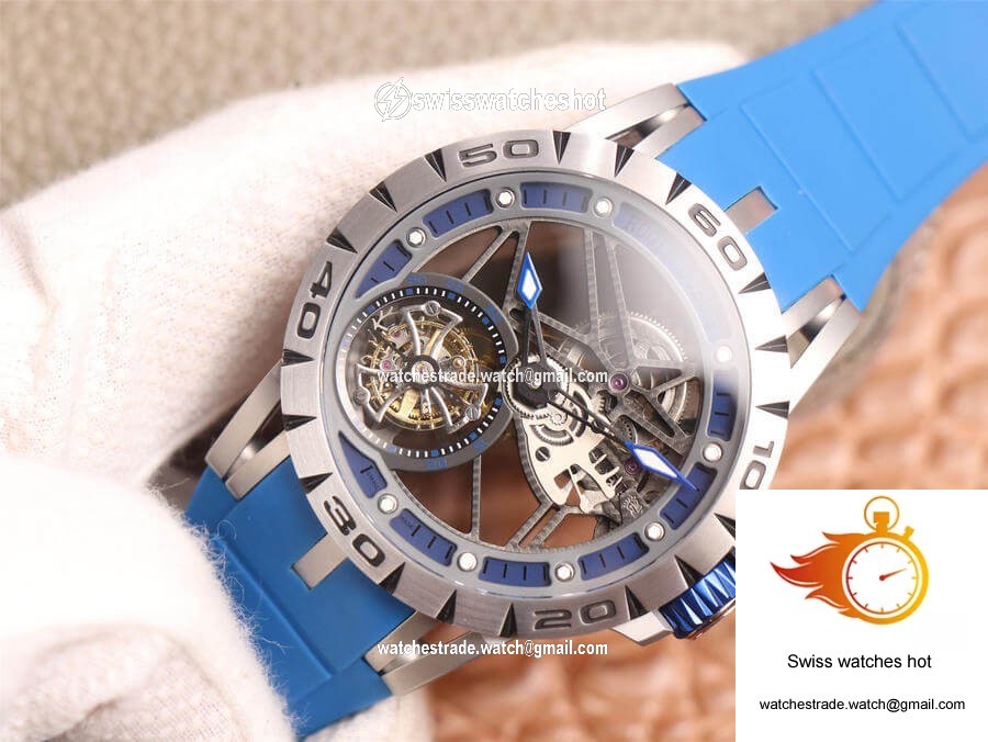 Roger Dubuis Excalibur Spidr RDDBEX0479 JB Factory Tourbillon Skeleton Dial 2
