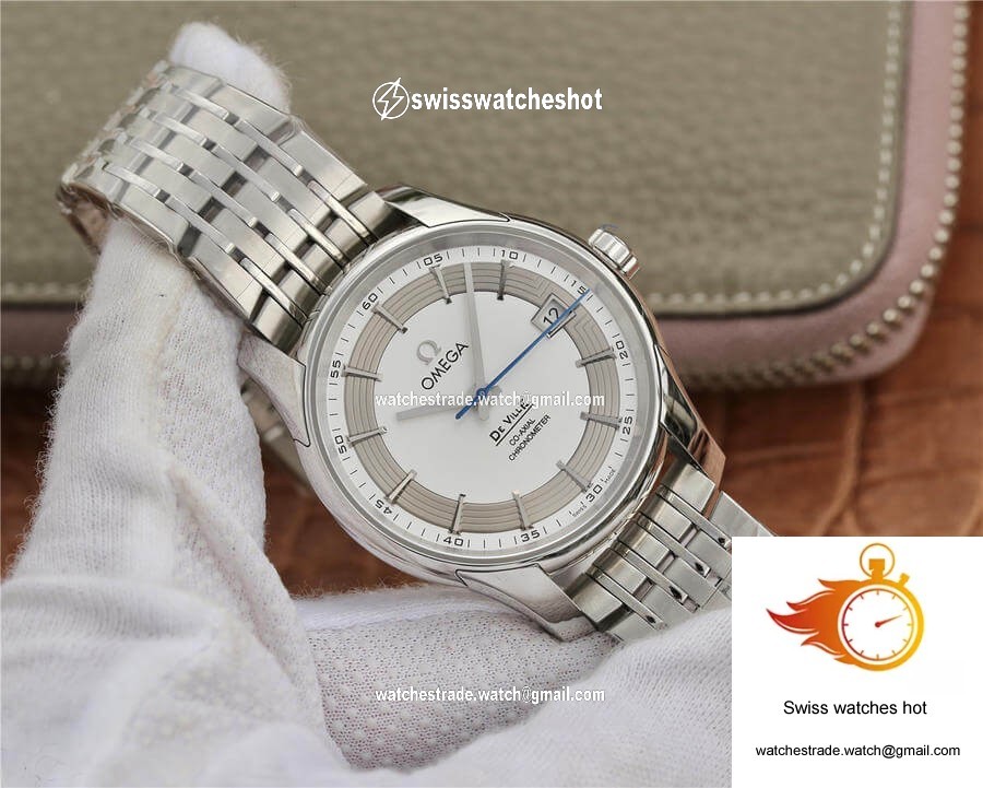 Omega De Ville 431.30.41.21.02.001 VS Factory Silver Dial Stainless Steel Strap 2