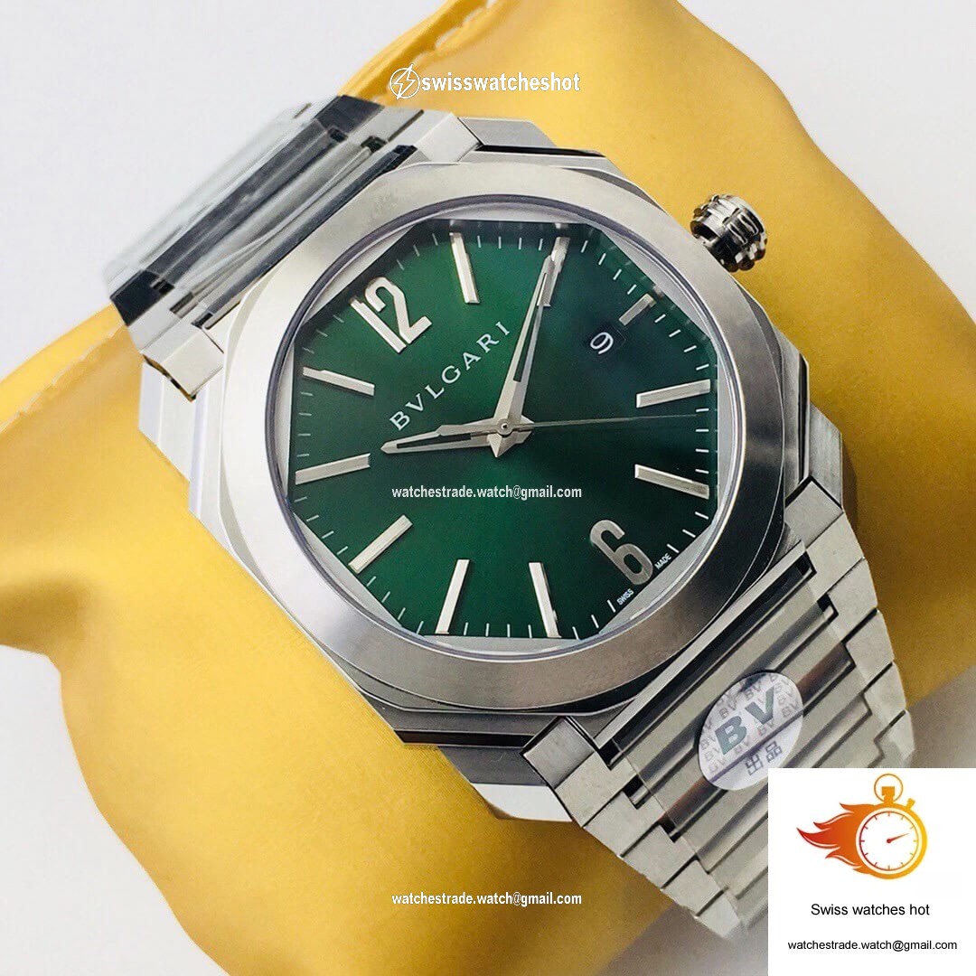 Bvlgari OCTO SOLOTEMPO 101963 BGOP41BGLD BV Factory Green Dial 2