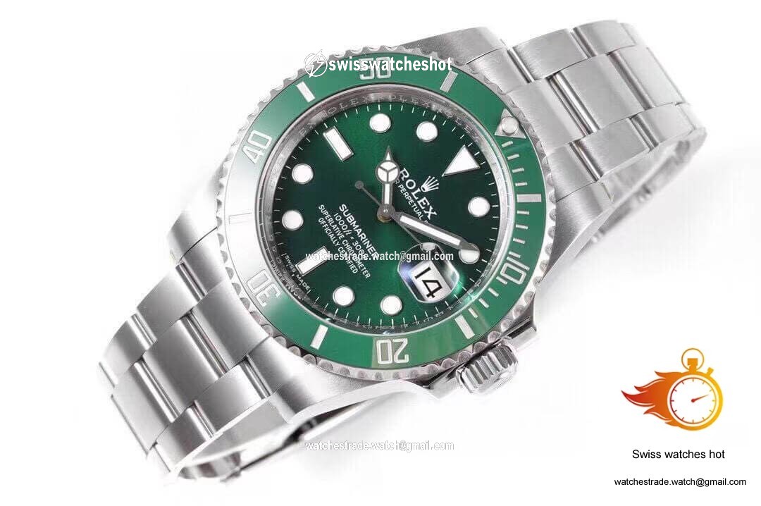 Rolex Submariner 116610LV-97200 ZF Factory Green Dial Stainless Steel Strap 2
