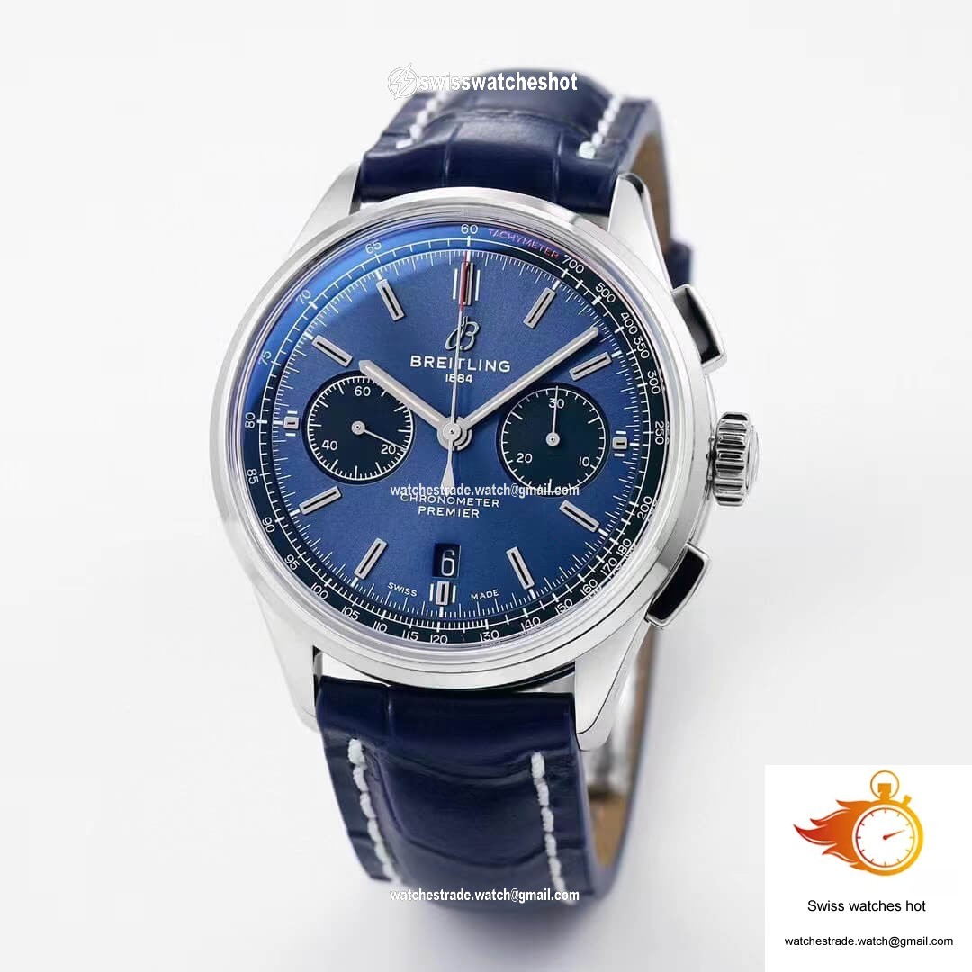 Breitling Premier B01 Chronograph AB0118221C1A1 GF Factory V2 Blue Dial 2