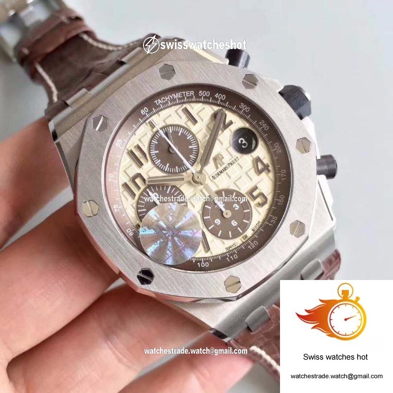 Audemars Piguet Royal Oak Offshore 26470ST.OO.A801CR.01 JF Factory V2 Beige Dial 2