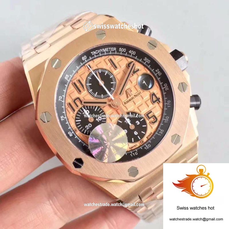 Audemars Piguet Royal Oak Offshore 26470OR.OO.1000OR.01 JF Factory V2 Gold Dial 2