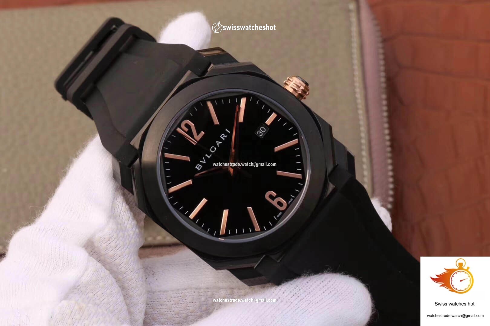 Bvlgari Octo 102581 BGO41BBSVD Black Dial 2