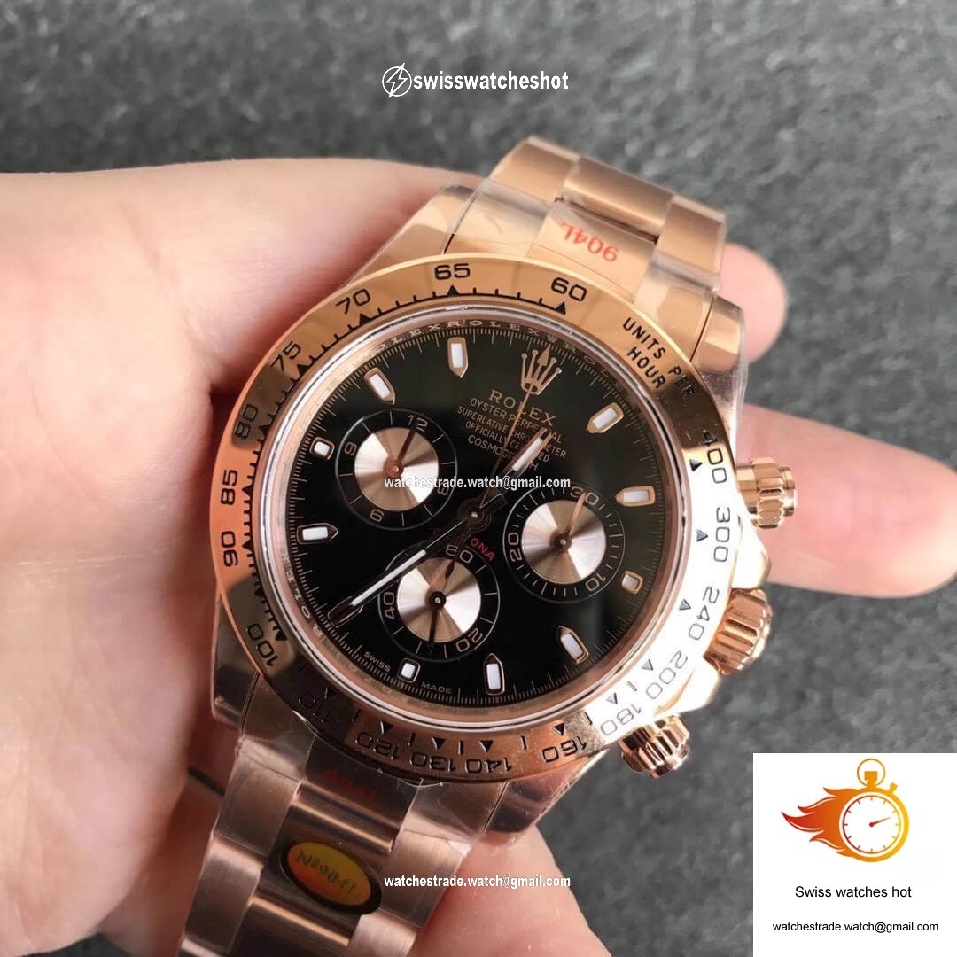 Rolex Daytona m116505-0008 Noob Factory Black Dial 2
