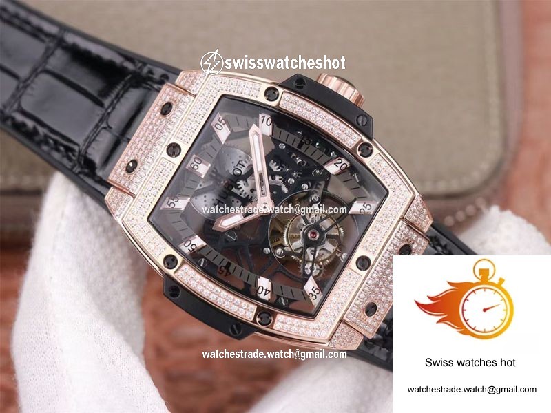 Hublot Masterpiece Tourbillon 906.OX.0123.VR.AES13 JB Factory Rose Gold Diamond 2