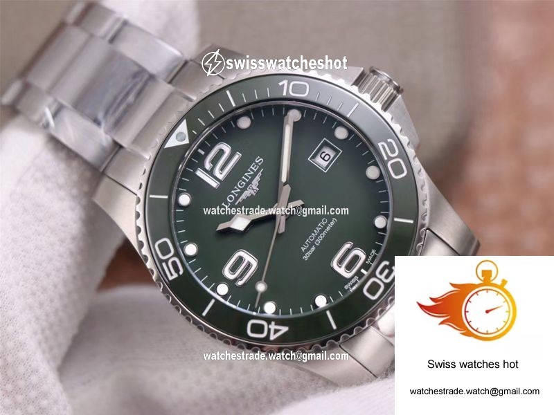 Longines Hydroconquest L3.781.4.06.6 ZF Factory Green Dial 2