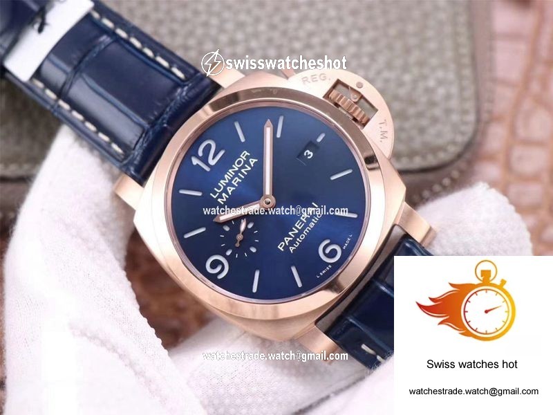 Panerai Luminor Marina Goldtech PAM01112 VS Factory Blue Dial 2