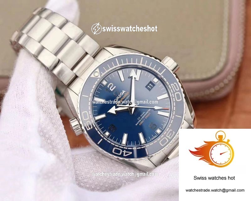 Omega Seamaster 215.30.44.21.03.001 Planet Ocean 600M VS Factory Blue Ceramic Dial 2