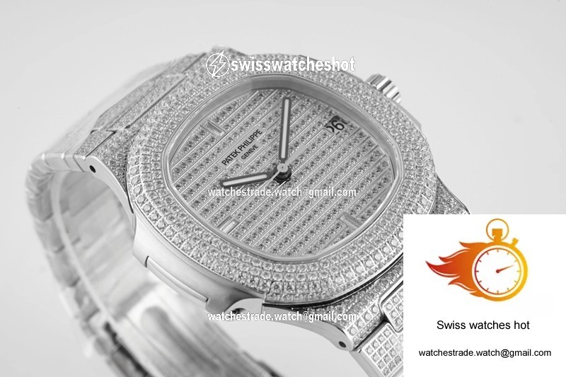 Patek Philippe Nautilus 5719/10G-010 PPF Factory V4 Silver Diamond 2
