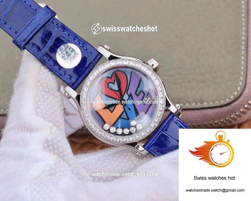 Chopard Happy Diamonds Happy Love 278559-3020 YF Factory Blue Mother Pearl Dial 2
