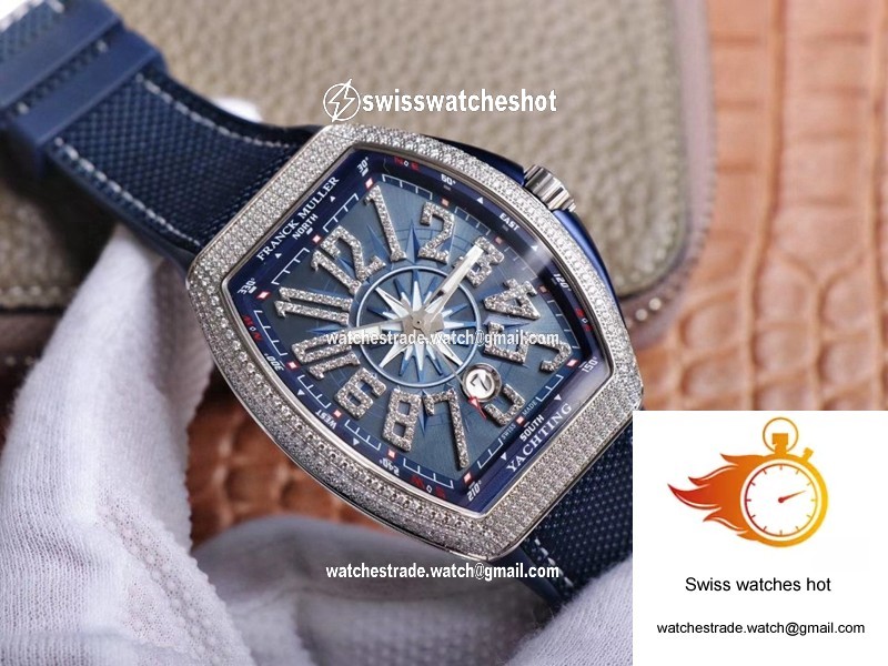 Franck Muller MEN’S Collection V45 SC DT Yachting ZF Factory Blue Dial 2