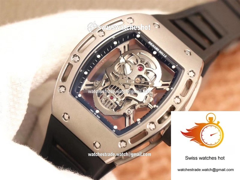 Richard Mille RM052 ZF Factory Silver Titanium Skull Dial 2