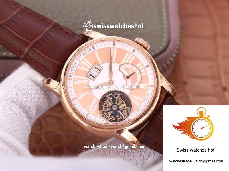 JB Factory Roger Dubuis Hommage Flying Tourbillon RDDBHO0568 Pink 2