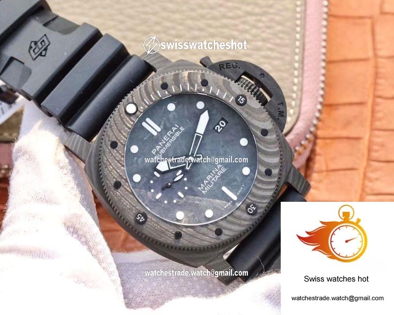 VS Factory Panerai Submersible Marina Militare Carbotech 47MM PAM00979 2