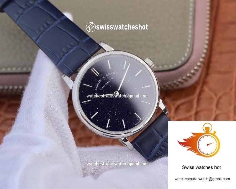 A. Lange & Sohne Saxonia Thin Gold-flux-coated Dial In Copper-blue 205.086 SV Factory 2