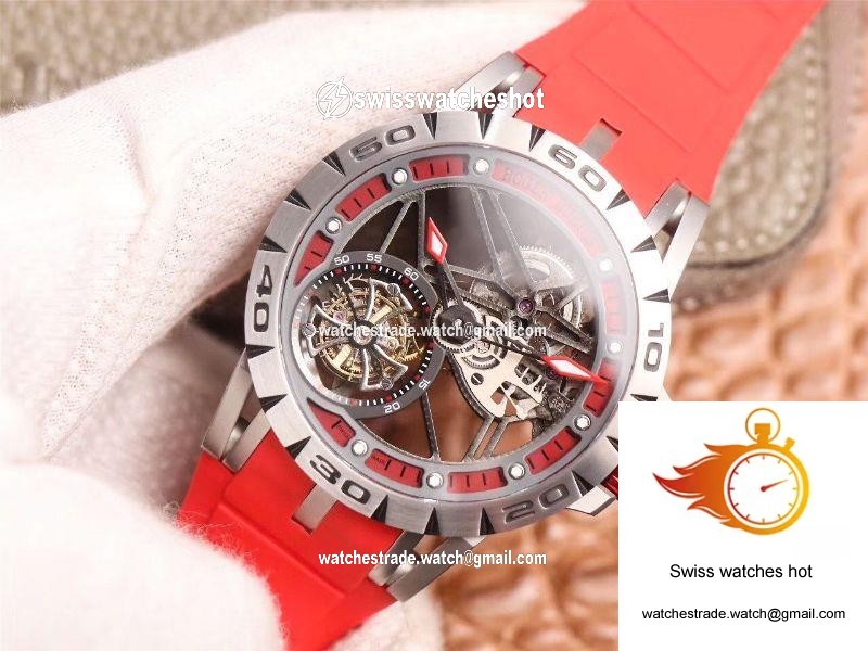 JB Factory Roger Dubuis Excalibur Spider Carbon Skeleton Flying Tourbillon RDDBEX0572 Transparent Version 2