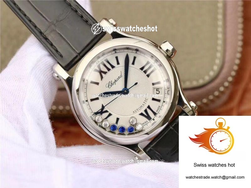 Chopard Happy Sport 36MM Automatic Stainless Steel Diamonds YF Factory 278559-3001 2