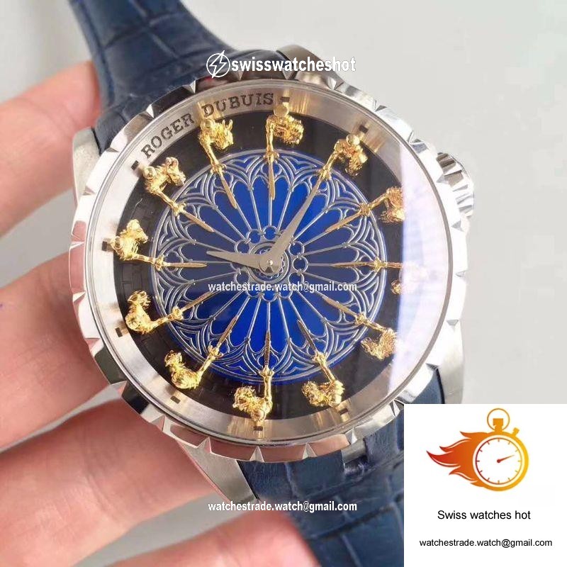 Roger Dubuis Excalibur Knights Of The Round Table II RDDBEX0495 Blue Dial 2