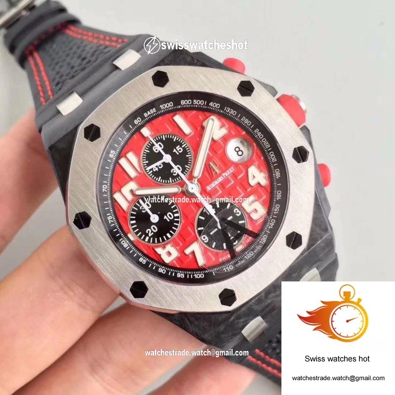 Audemars Piguet Royal Oak Offshore Singapore GP F1 26190OS.OO.D003CU.01 JF Factory Red Dial 2