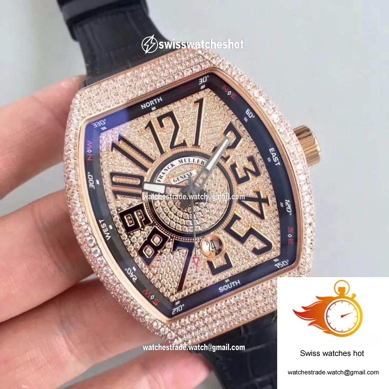 Franck Muller 8880 SC DT Rose Gold Diamond Dial 2