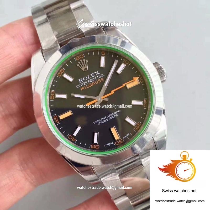 Rolex Milgauss 116400GV AR Factory Black Dial 2