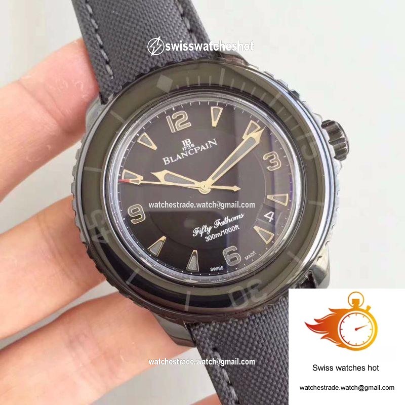 Blancpain Fifty Fathoms Dark Knight 5015-11C30-52A ZF Factory Black Dial 2