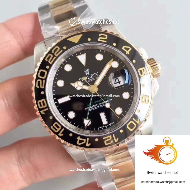 Rolex GMT-Master II 116713LN Noob Factory V9 Rose Gold Bezel 2
