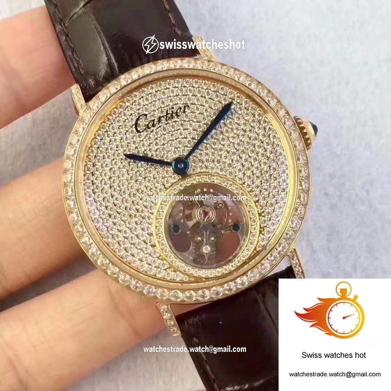 Cartier Rotonde Tourbillon Diamonds Dial 2