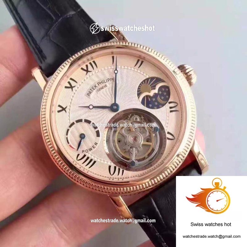 Patek Philippe Moonphase Tourbillon 18K Rose Gold Dial 2