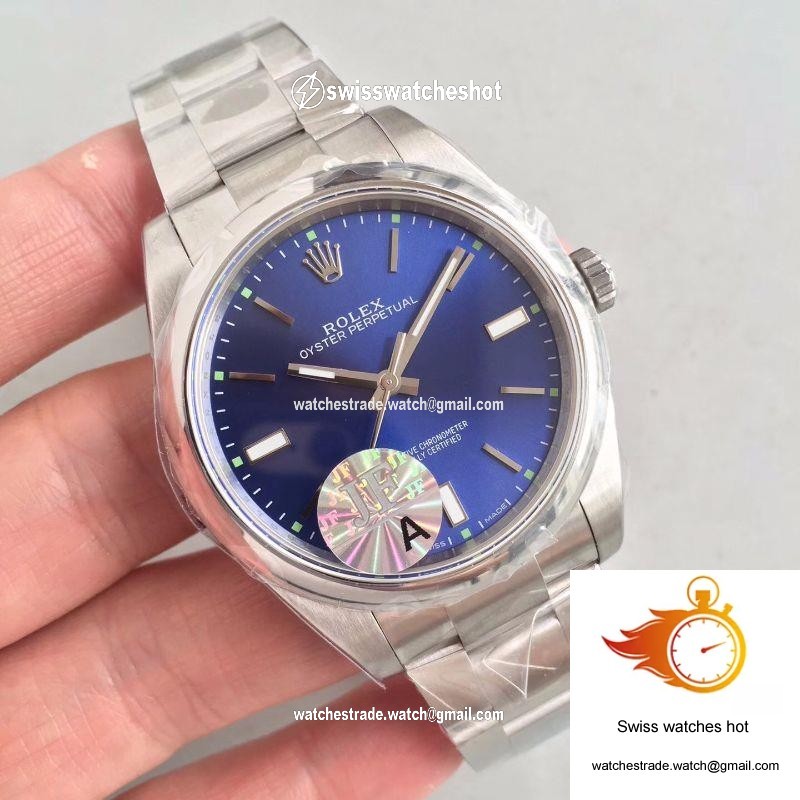 Rolex Oyster Perpetual 39 114300 JF Factory Blue Dial 2