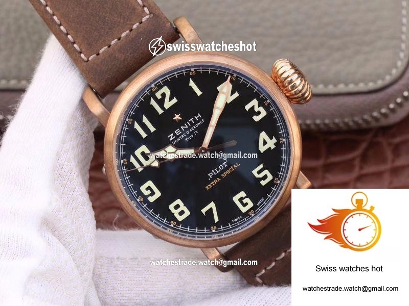 Zenith Pilot Type 20 Extra Special Bronze 29.2430.679.21.C753 XF Factory Black Dial 2