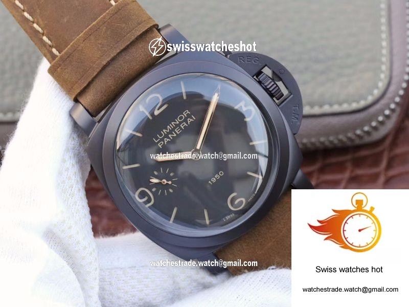 Panerai Luminor 1950 3 Days PAM 375 ZF Factory Black Dial 2