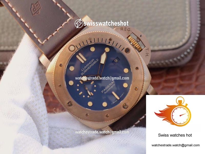 Panerai Luminor Submersible 1950 3 Days Automatic Bronzo PAM671 VS Factory V2 Blue Dial 2