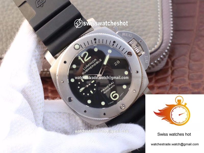 Panerai Luminor Submersible 1950 Amagnetic 3 Days Titanium PAM389 VS Factory V2 Black Dial 2