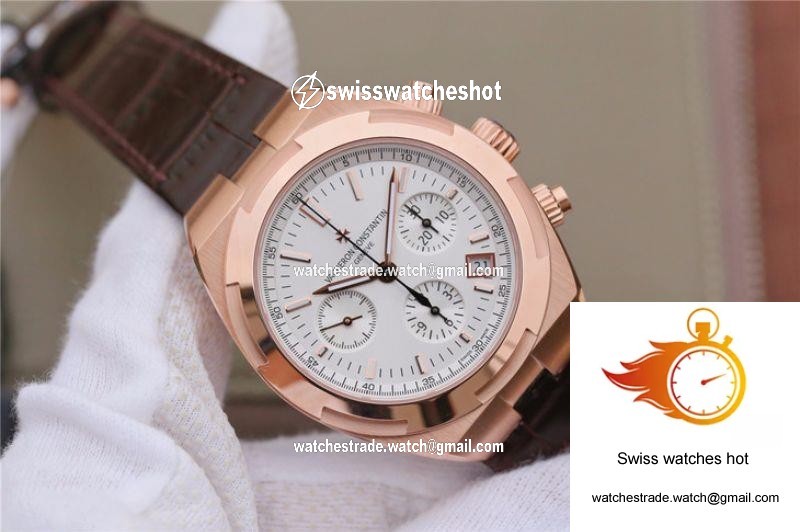 Vacheron Constantin Overseas Chronograph 5500V/000R-B074 8F Factory Silver Dial 2
