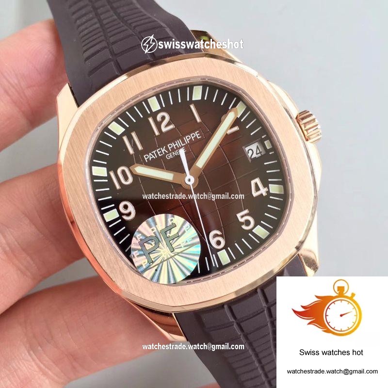 Patek Philippe Aquanaut Jumbo 5167R-001 PF Factory Chocolate Dial 2