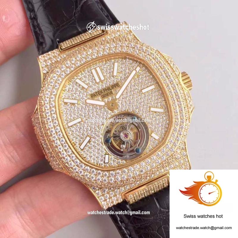 Patek Philippe Nautilus Jumbo 5711 Diamond Dial Tourbillon R8 Factory 2