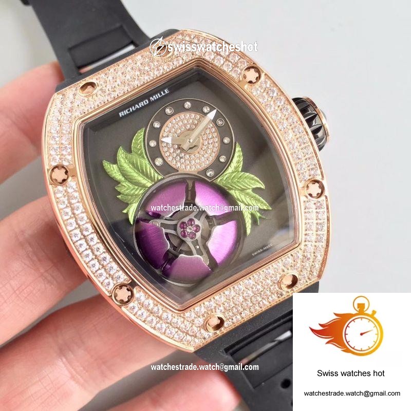 Richard Mille RM19-02 KV Factory Tourbillon Fleur Magnolia Dial 2