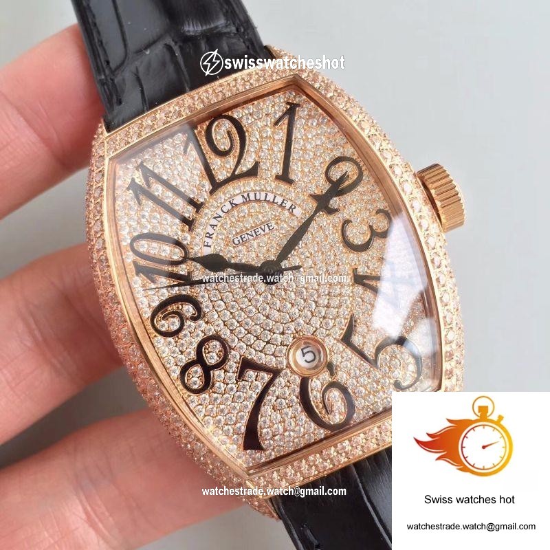 Franck Muller 8880 SC DT Rose Gold Diamonds Dial 2