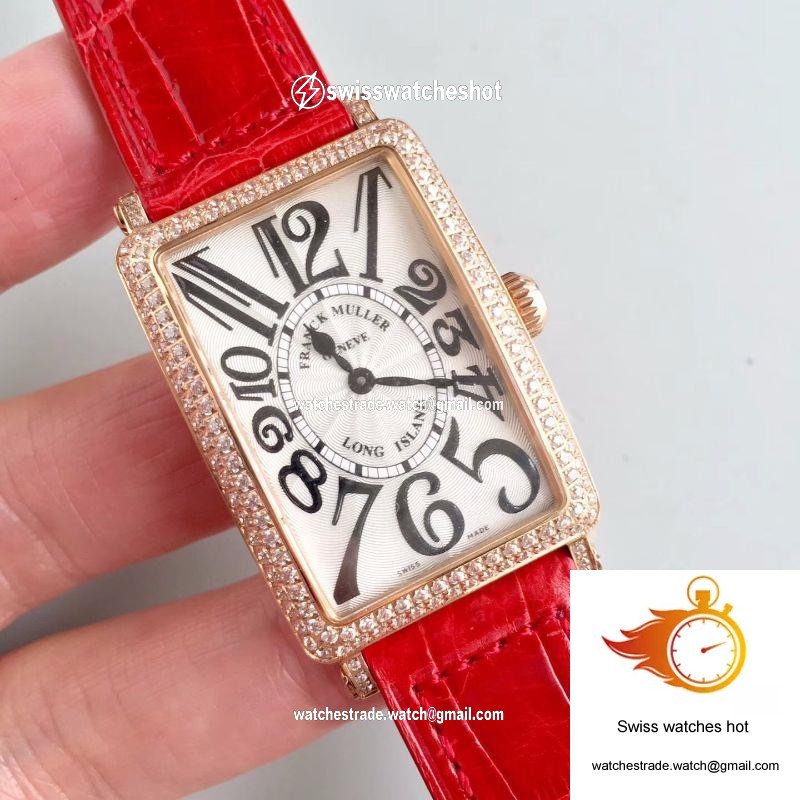 Franck Muller Ladies Long Island 1952 952 QZ D CD GF Factory Silver Dial 2
