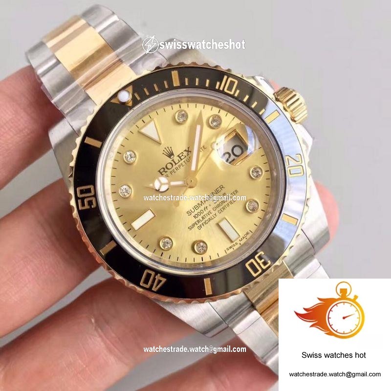 Rolex Submariner Date 116613LN 2018 Noob Factory V8 Champagne Dial 2