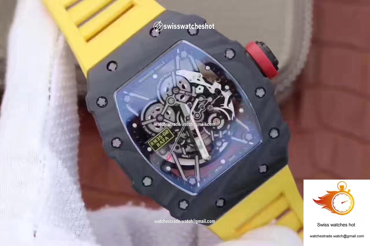 Richard Mille RM35-02 Rafael Nadal KV Factory Black Skeleton Dial 2