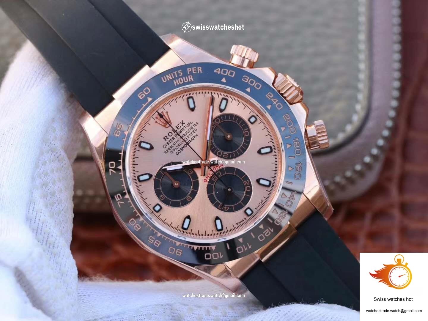 Rolex Daytona Cosmograph 116515LN Noob Factory Rose Gold Dial 2